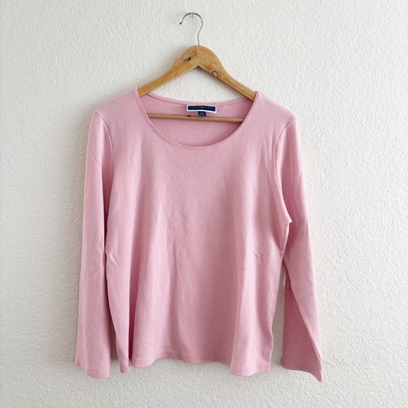 Karen Scott Pink Crew Neck Sweater - Picture 1 of 7
